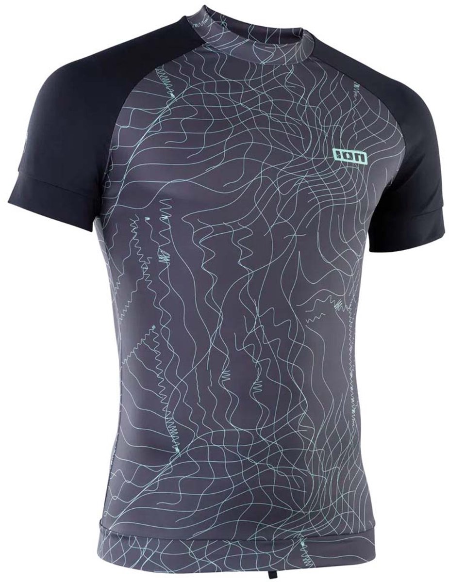 Ion Maze Korte Mouw Rash Guard Man Grijs