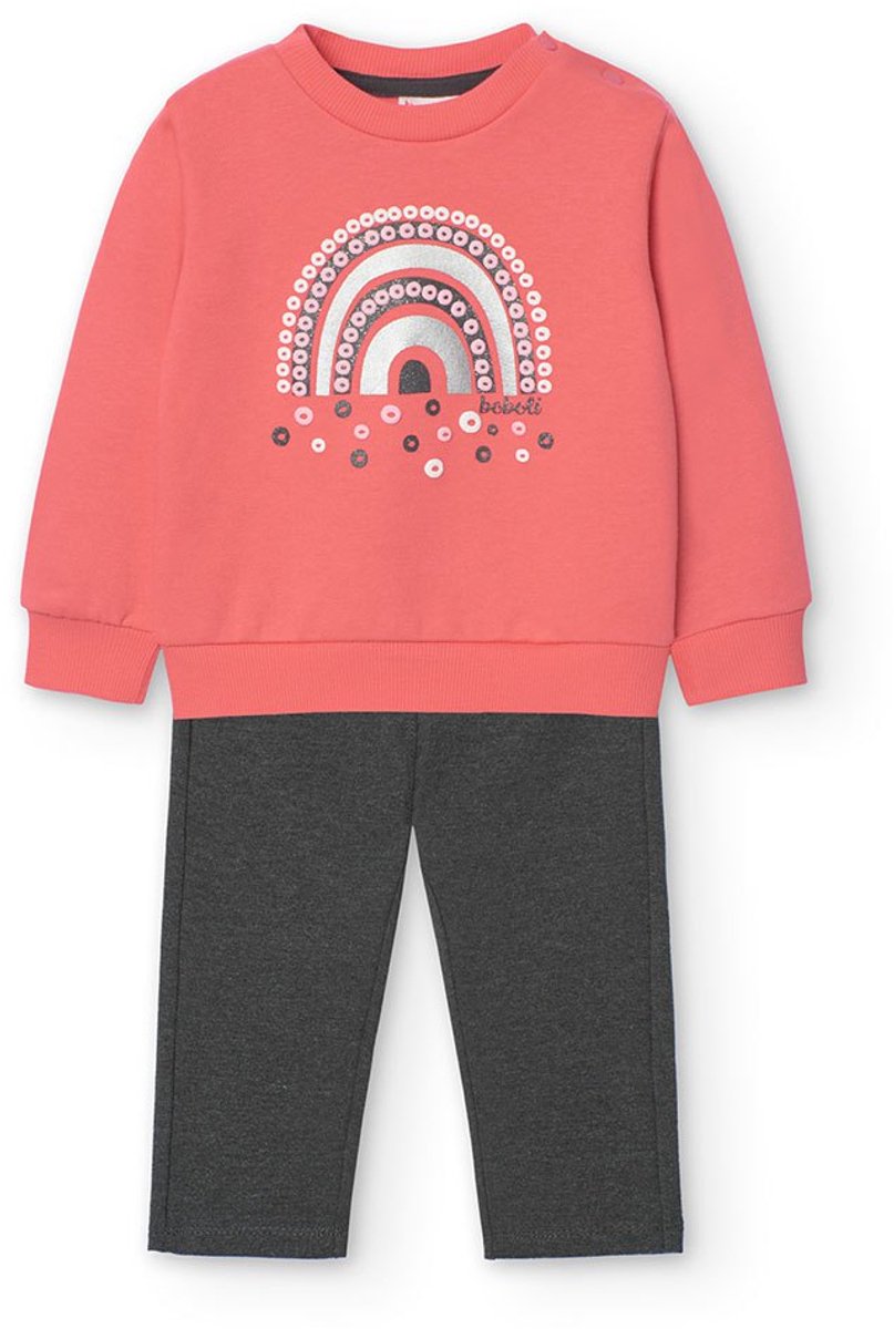 Boboli Knit Set Met Lange Mouwen Roze 12 Months Meisje