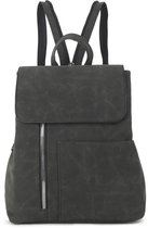 Moderne dames rugzak / rugtas Zwart – kunstleer, ruim & comfortabel - Cadeau