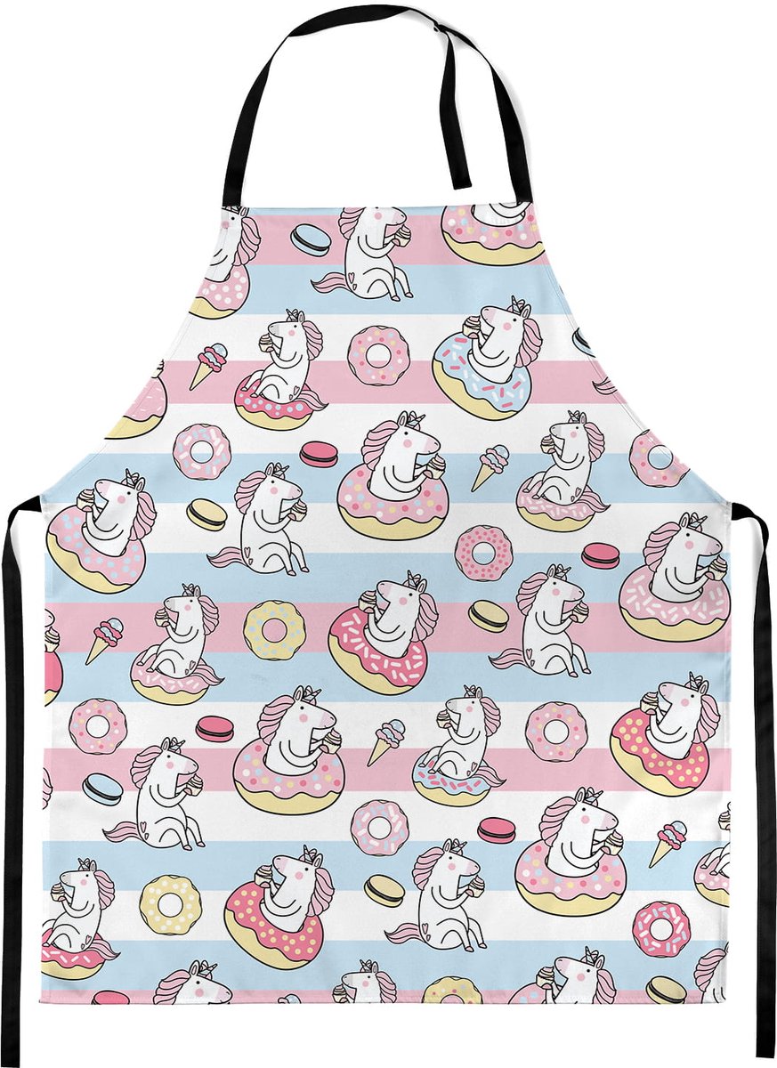 FEROCITY - Kinderschort Universele kindermaat Schildersschort - met klittenband - Unisex - Eenhoorns