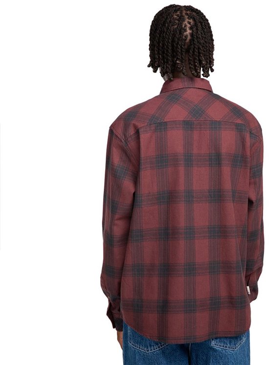 STHUGE overhemd, overshirt, fleece, lange mouwen, modern fit, kentkraag
