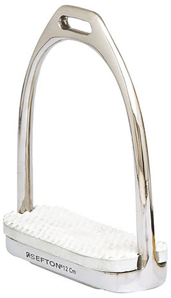 Sefton Compact Stainless Tread English Stijgbeugels Zilver 12 cm