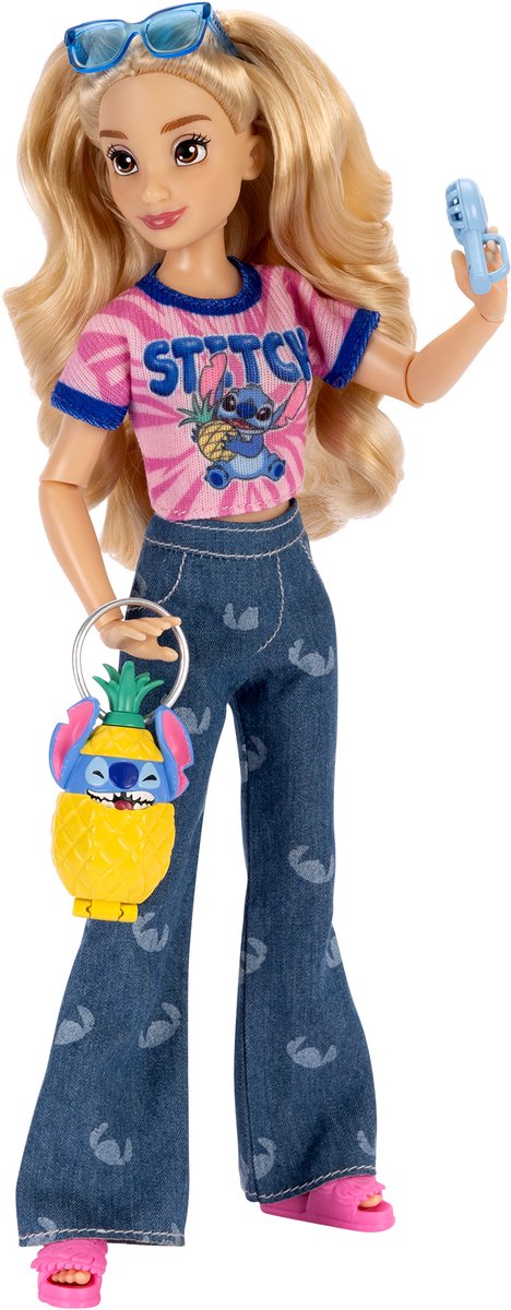 Jakks Pacific Disney Stitch Ily Modepop 25 Cm Blauw van Merkloos — afbeelding 2