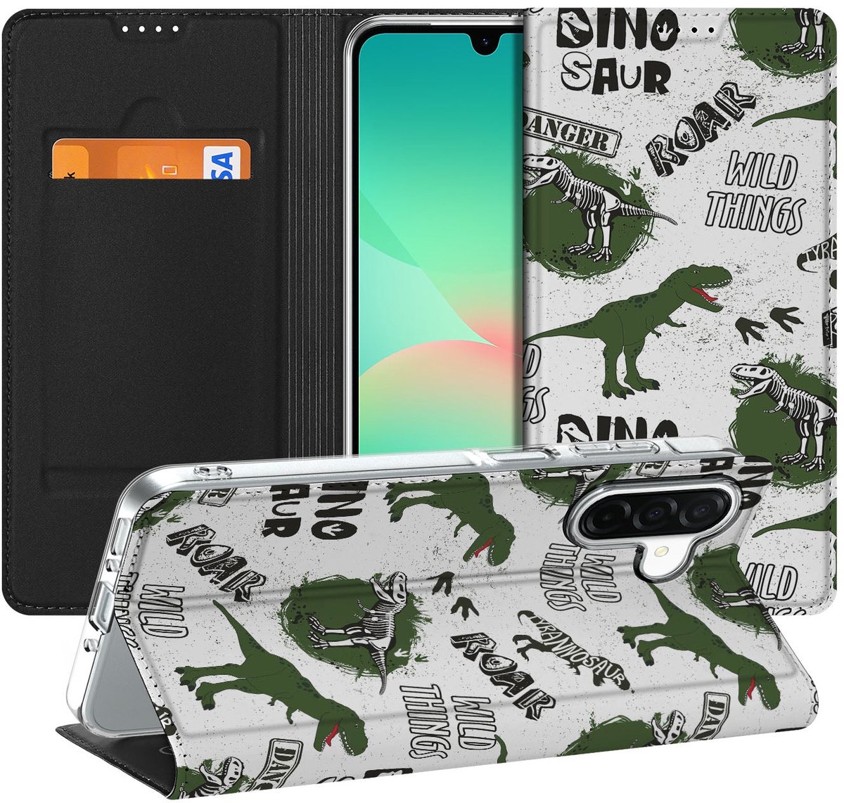 Hoesje maken voor Samsung Galaxy A26 Dinosaurus