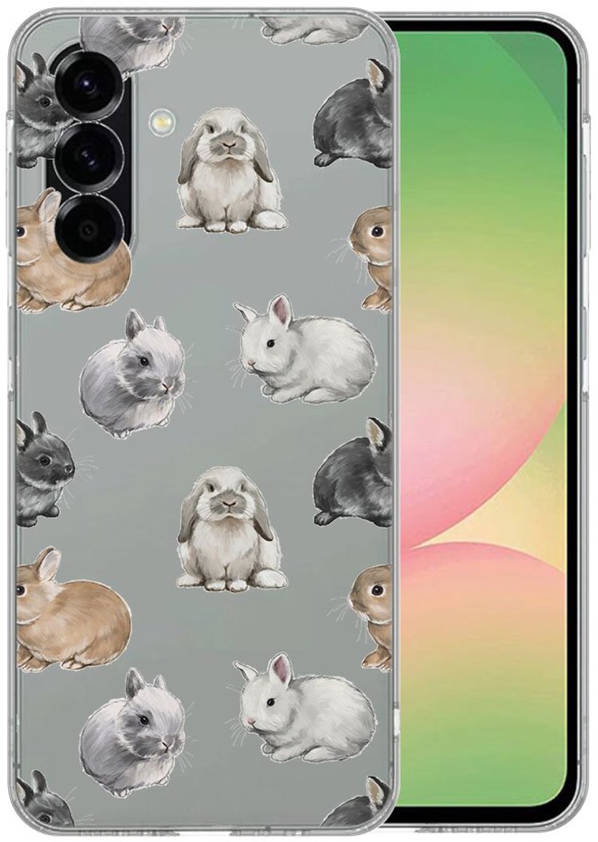 TPU Hoesje Samsung Galaxy A56 - Konijntjes Backcover
