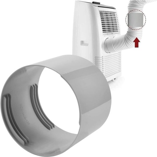 Adapter airconditioner uitlaatslang 130 mm verlenger platte aansluiting voor mobiele airco slang