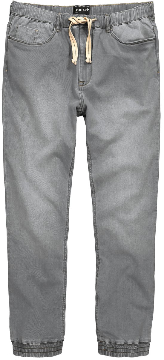 Men Plus - Heren - Superstretch instapjeans Straight Fit - Grijs denim - Maat XL