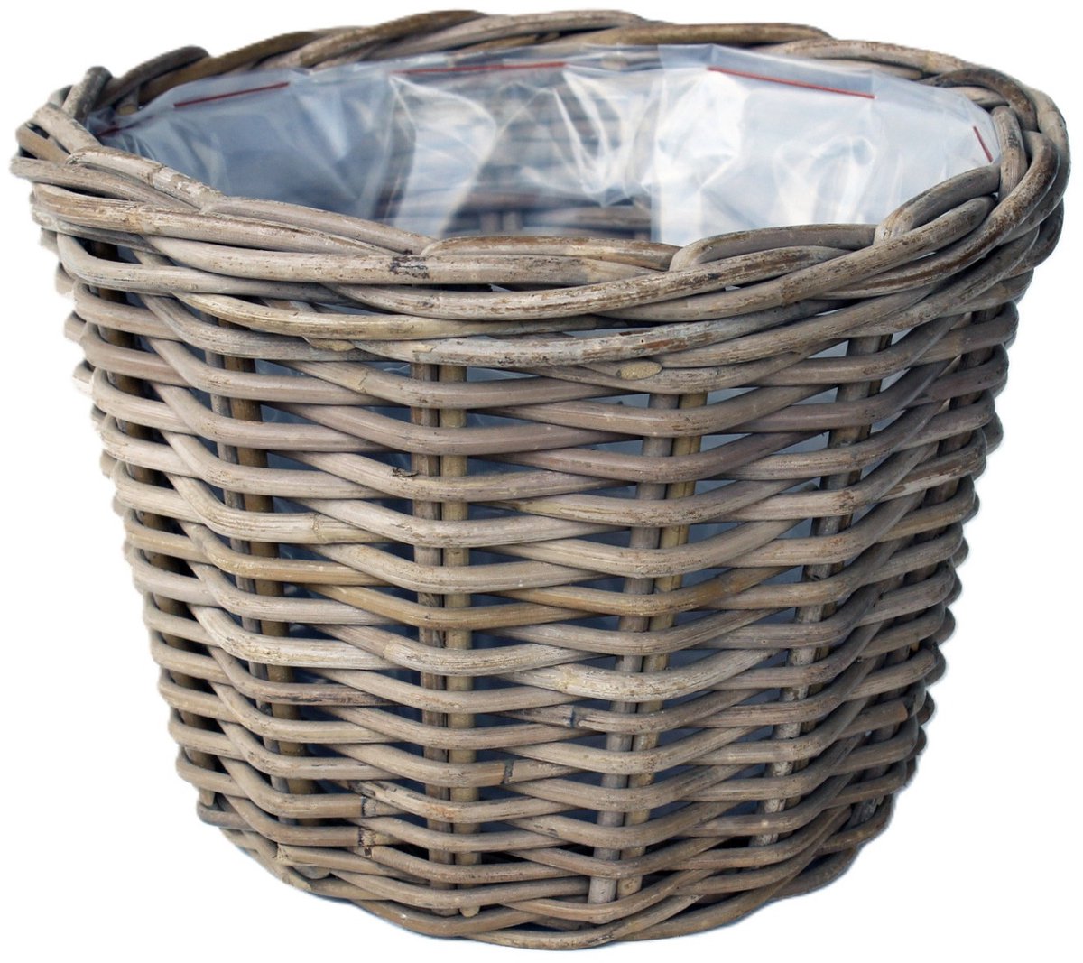 Van Der Leeden Kerstboom mand - voor echte boom - rond - rotan gevlochten - D25 x H22 cm