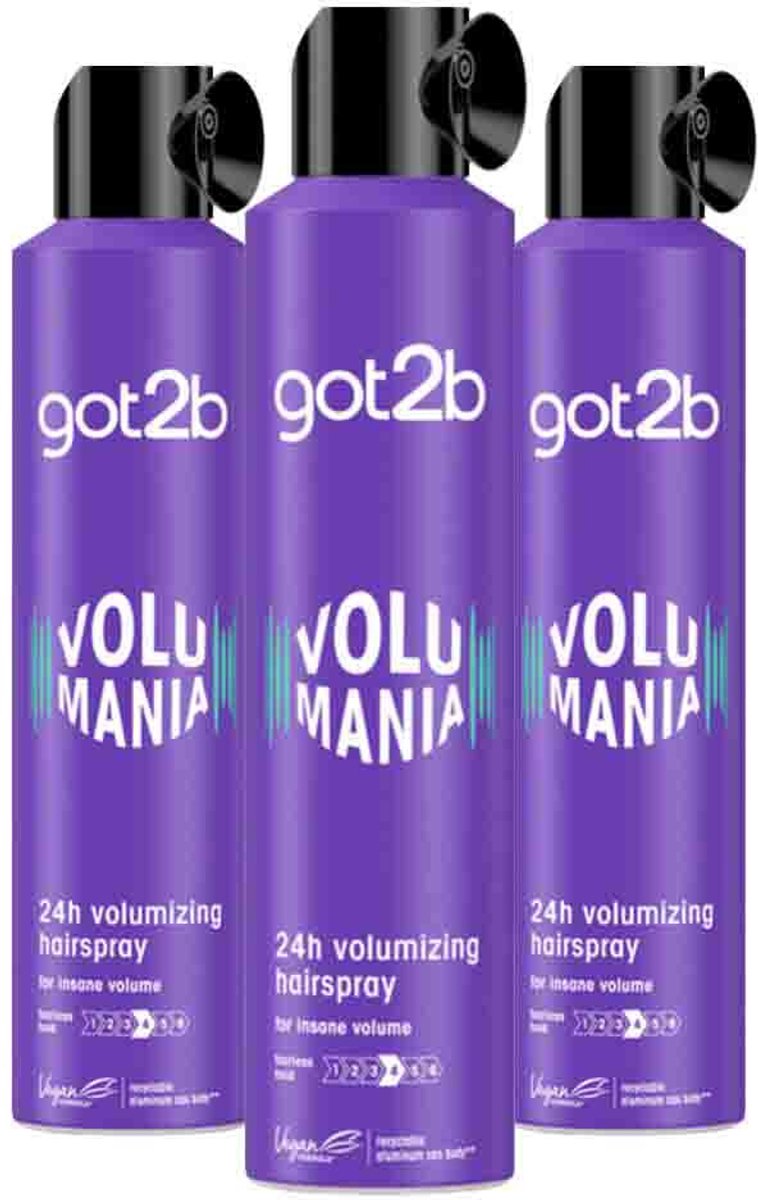 Got2b Volumania Haarspray - 3 x 300 ml - Voordeelverpakking