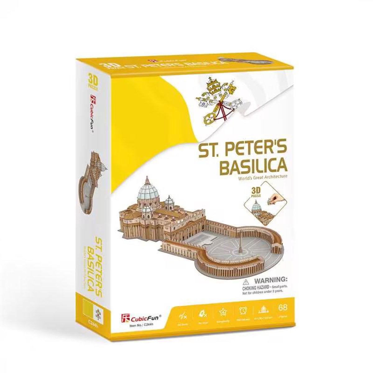 Cubic Fun 3D Puzzel Sint-Pietersbasiliek 56 Delen