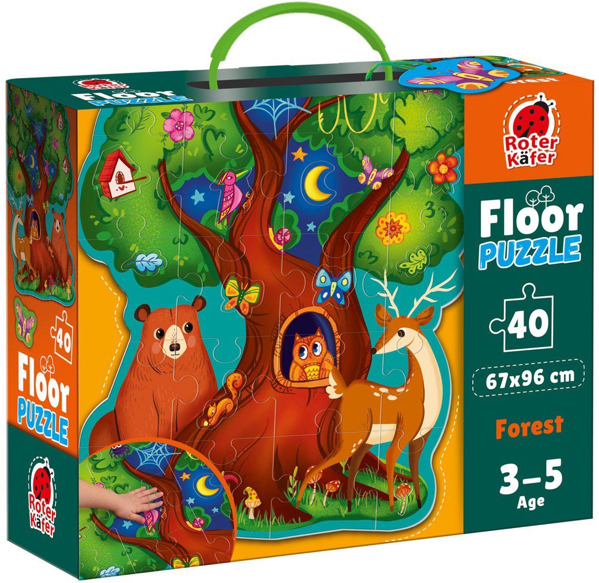 Puzzle podłogowe Zwierzęta leśne RK7010-04 - Vloerpuzzel Bosdieren RK7010-04