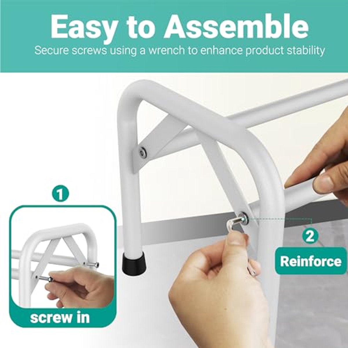 Schoenenrek voor Kast en Entree - Stevige Witte Schoenenorganizer
