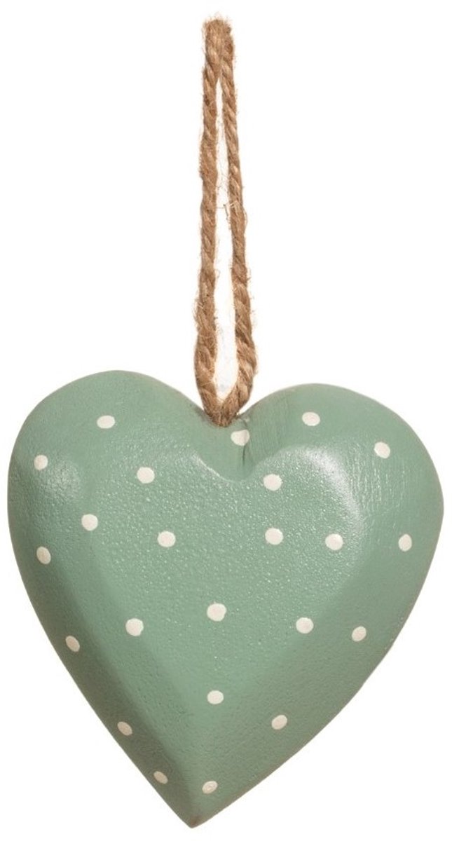 Sass & Belle Kersthanger hartje kerstbal polkadot - Sass & Belle Multi