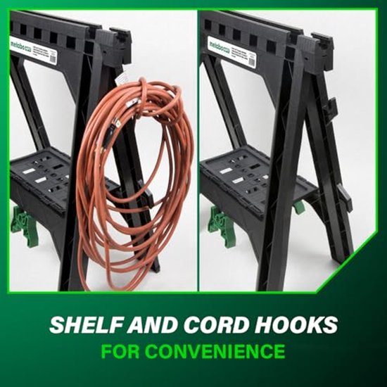 Opvouwbare Zaagzakken - Heavy Duty Stand met 4 Zaagbokken en 1200 lbs Capaciteit — afbeelding 3