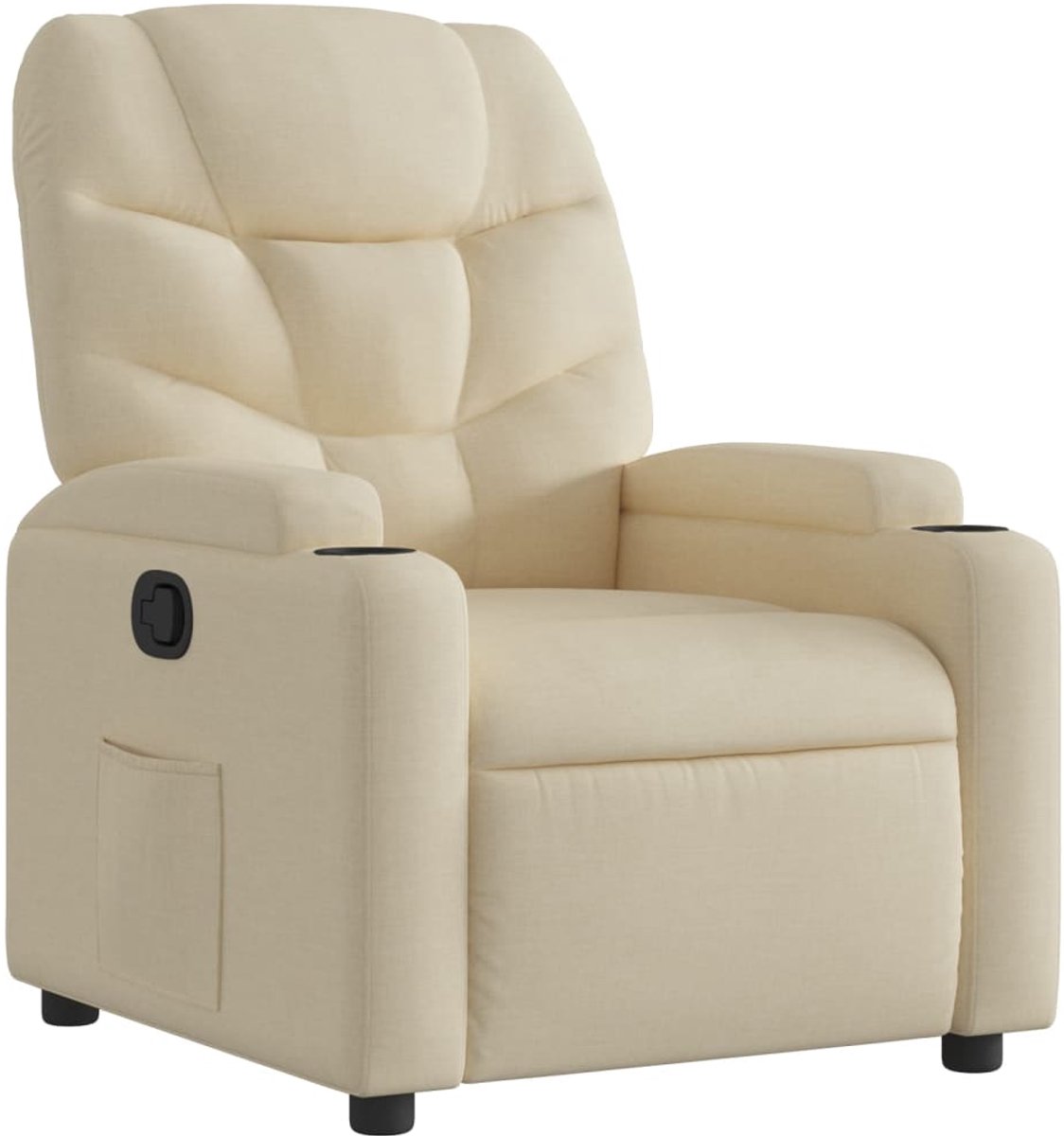 vidaXL Relaxfauteuil - Crème - Stof
