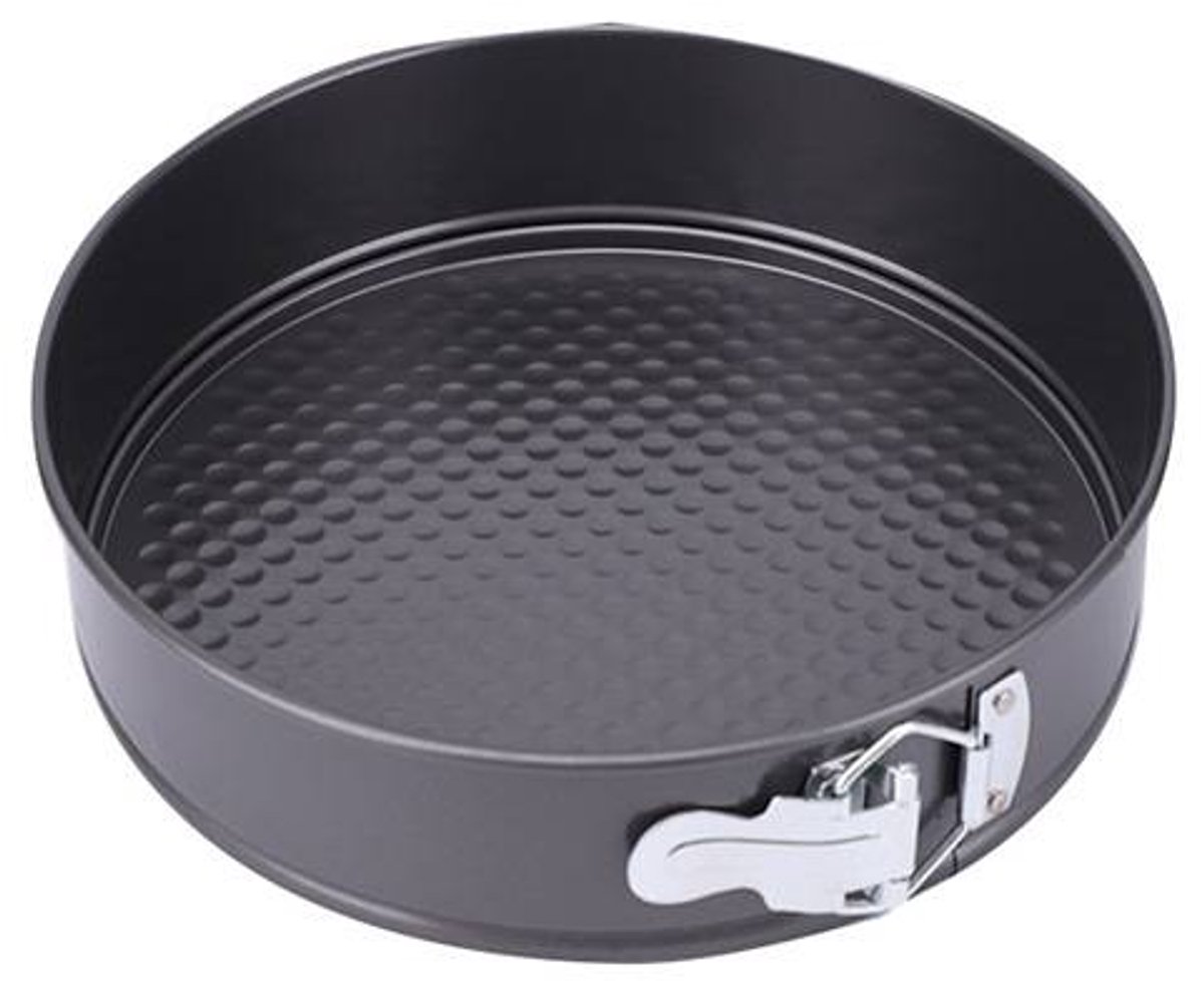 Springvorm met enkele bodem- hittebestendig en gemakkelijk te reinigen- diameter 22 cm- staal met antiaanbaklaag
