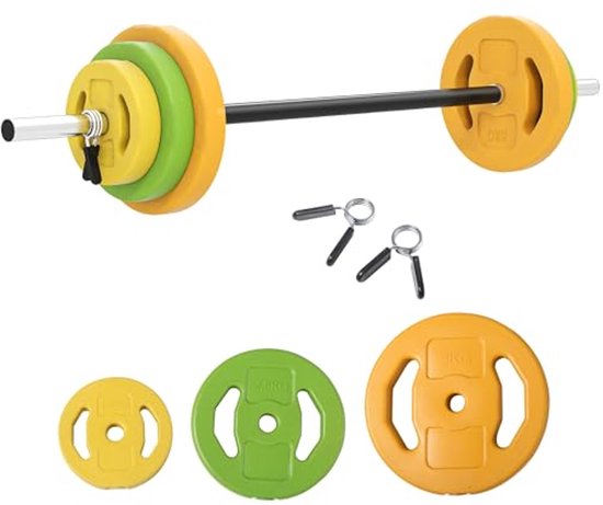 Tunturi Rapid Verstelbare Barbell 11kg – Halterset voor thuisfitness