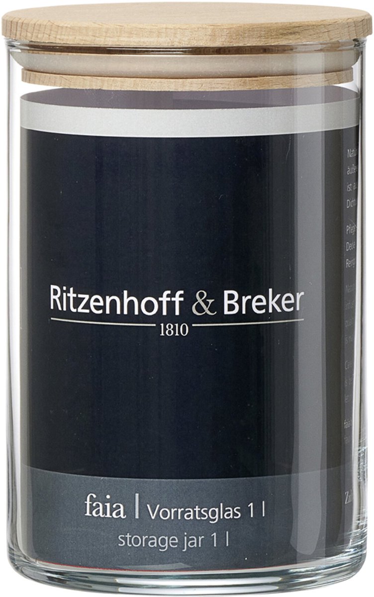 Ritzenhoff & Breker voorraadpot FAIA, rond, 1,0 l