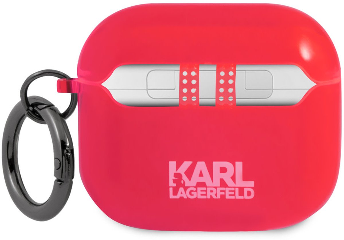 Karl - Lagerfeld - KLA3UCHFP AirPods - 3 - cover - roze/roze - Choupette