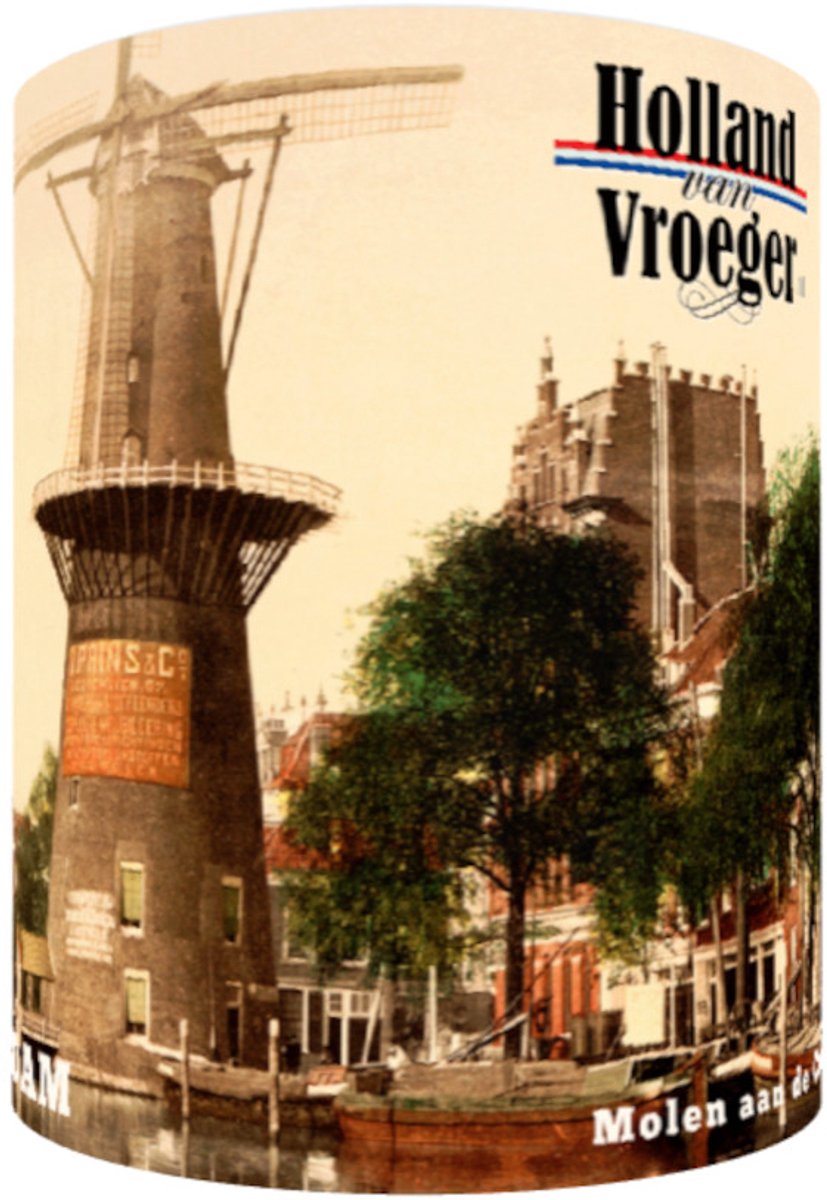 Oud Stadsgezicht Rotterdam Molen aan de Coolsingel - Oude Antieke Holland van Vroeger Foto Print op Mok - 330 ml