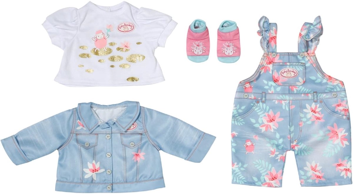 Baby Annabell Active Deluxe Jeans Set - Poppenkleding 43 cm