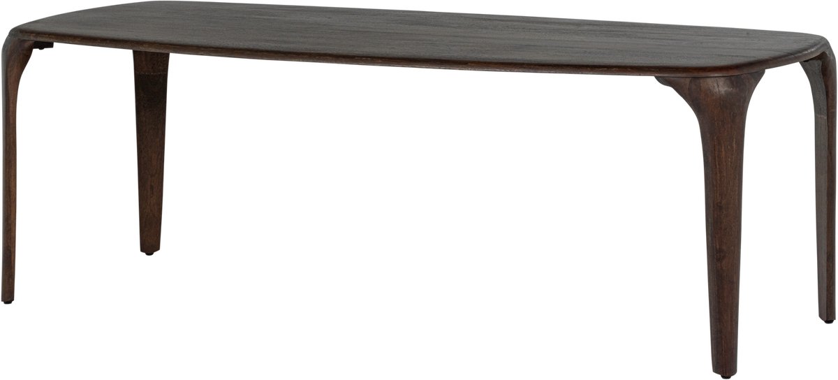 WOOOD Fiore Eettafel - Mango Hout - Walnoot - 76x230x95