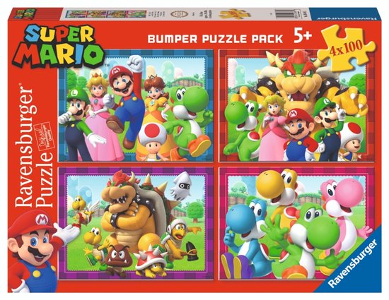 Ravensburger - Super Mario 4-in-1 puzzel - 100 stukjes