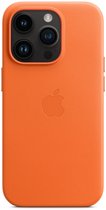 Apple - Leren hoesje - MagSafe - iPhone 14 Pro - Oranje