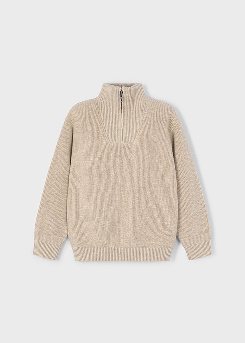 MAYORAL Sweater Truien & Vesten Jongens - Sweater - Hoodie - Vest- Zand - Maat 116