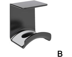 Koptelefoonstandaardhaak - Plak de koptelefoonhaak met een sterke zelfklevende pad aan de muur of onder de tafel. Universele koptelefoonstandaard, perfect voor de meeste gamingheadsets.