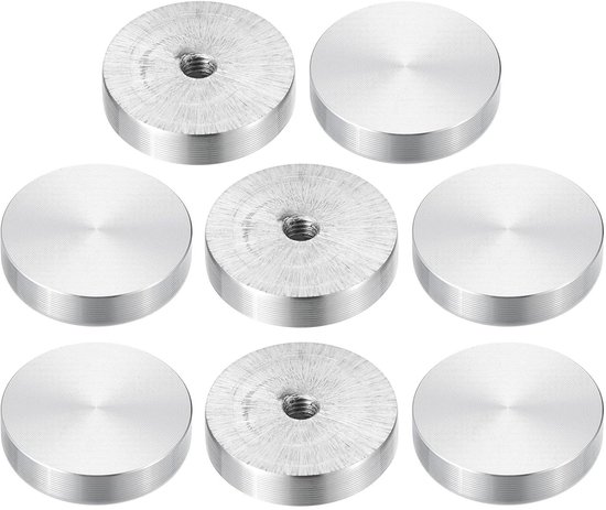 QUARKZMAN 4 stuks ronde aluminium schijven, M8-schroefdraad