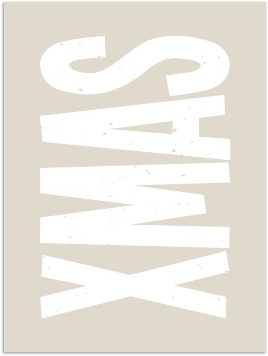 Poster 60x80 cm - Xmas - Kerst - Japandi - Kerstversiering - Posters - Kamer decoratie - Wanddecoratie woonkamer - Muurdecoratie slaapkamer - Kerstversiering - Kerstdecoratie voor binnen - Kerstmis