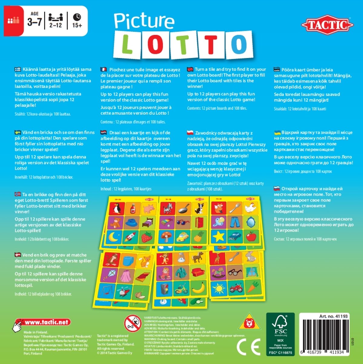 Tactic Lotto Picture – Kaartspel – Zoek & Vind – Familiespel – 2-6 spelers – Vanaf 3 jaar — afbeelding 7