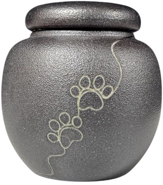 Urn hond - Mini urn - Grootte 7x6cm - Urne hond - Urn hond overleden - Urn hond pootjes - Urntjes klein - Urn voor dieren - Mini urn - Mini-urnen - Mini-urnen met kaarsje - Mini urn hond - Gedenkartikelen - Gedenksteen - Gedenksteen hond
