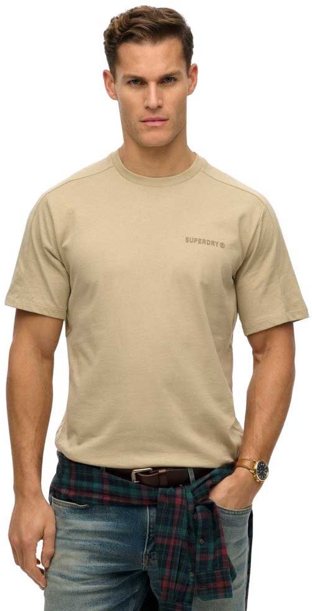 Superdry Tech T-shirt met relaxte pasvorm Heren T-shirts Bruin