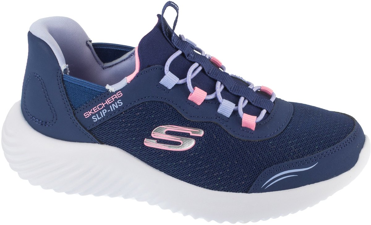 Skechers Slip-Ins: Bounder - Simple Cut, voor meisje, Marineblauw, Sneakers, maat: 30