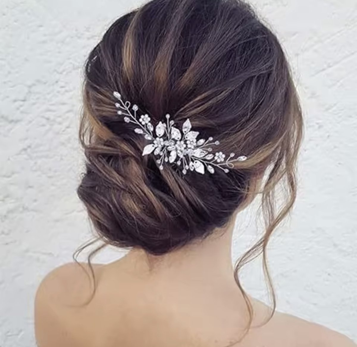 ZOETTT Haarspeld voor bruiloft met kristal parel en bloem - Haaraccesoire - Bruiloft kapsel