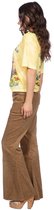 T-shirt hippie femme - Jaune - Taille M-38/40