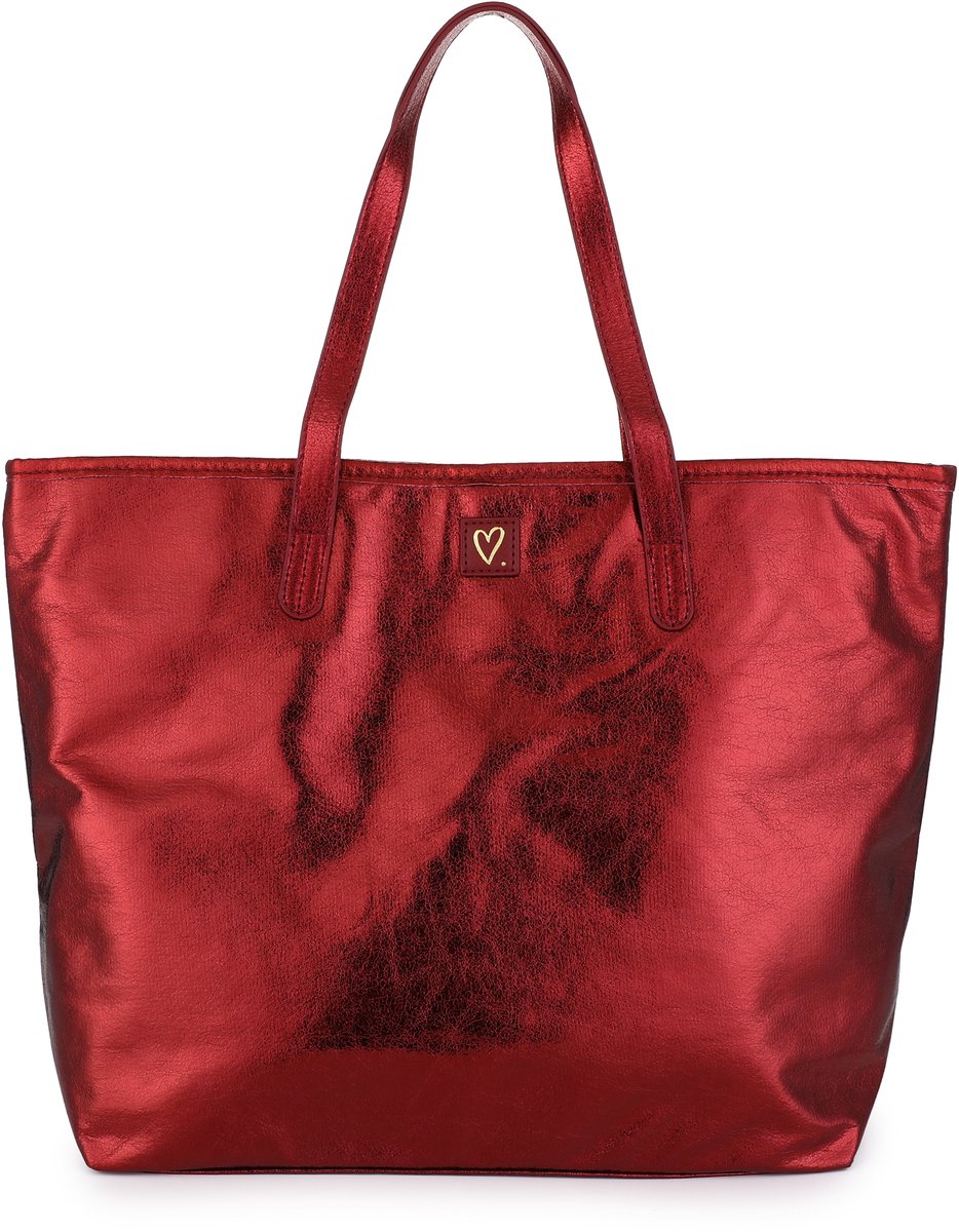 Shopper Nola - Metallic Bordeaux