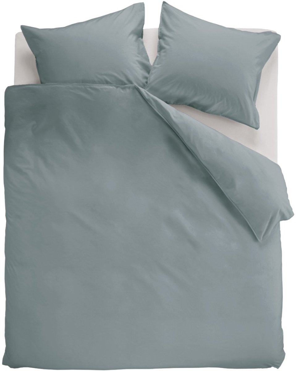 Linolux Dekbedovertrek Washed Cotton Blue 2 persoons