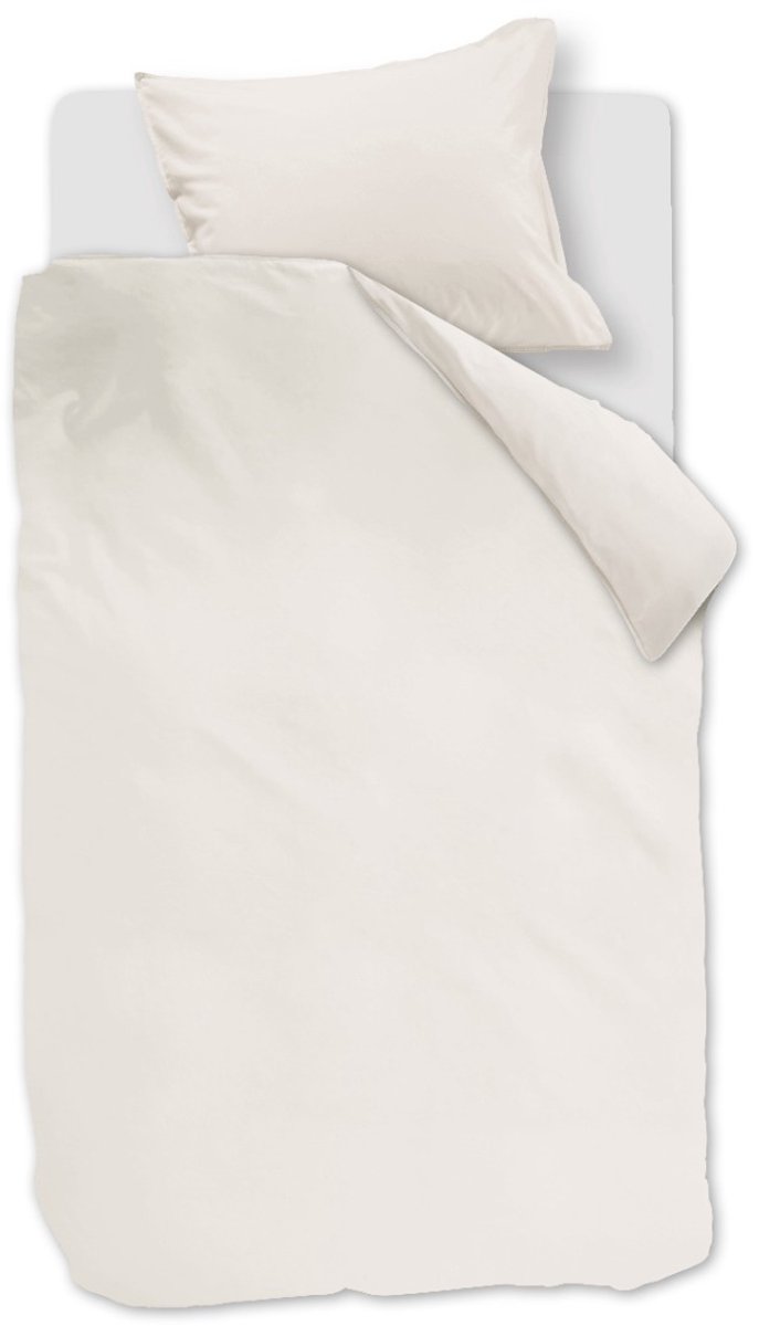 Linolux Dekbedovertrek Washed Cotton White 1 persoons