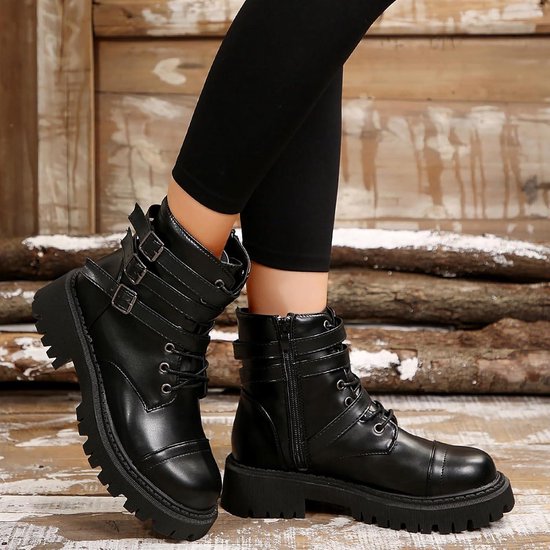 Calvin Klein Jeans Zwarte Combat Chelsea Enkellaarzen Black Dames 84 1318289