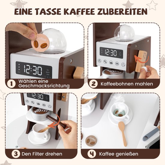Kinderkeuken - speelkeuken sticker koffiezetapparaat – De Kleine Auto