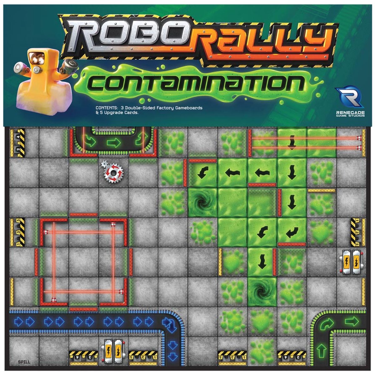Robo Rally Contamination - Bordspel - Engelstalig - Renegade Game Studios