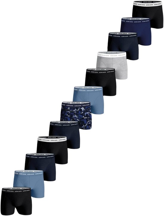 Björn Borg Cotton Stretch Boxershorts Heren (12-pack) - Maat L