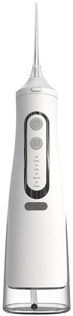 Elektrische waterflosser voor tanden en tandvlees - beugels - Draagbare mondflosser - 4 drukstanden - Tankinhoud van 310 ml - Oplaadbare IPX7 waterdichte tandenreiniger - Waterflosser voor thuis en op reis