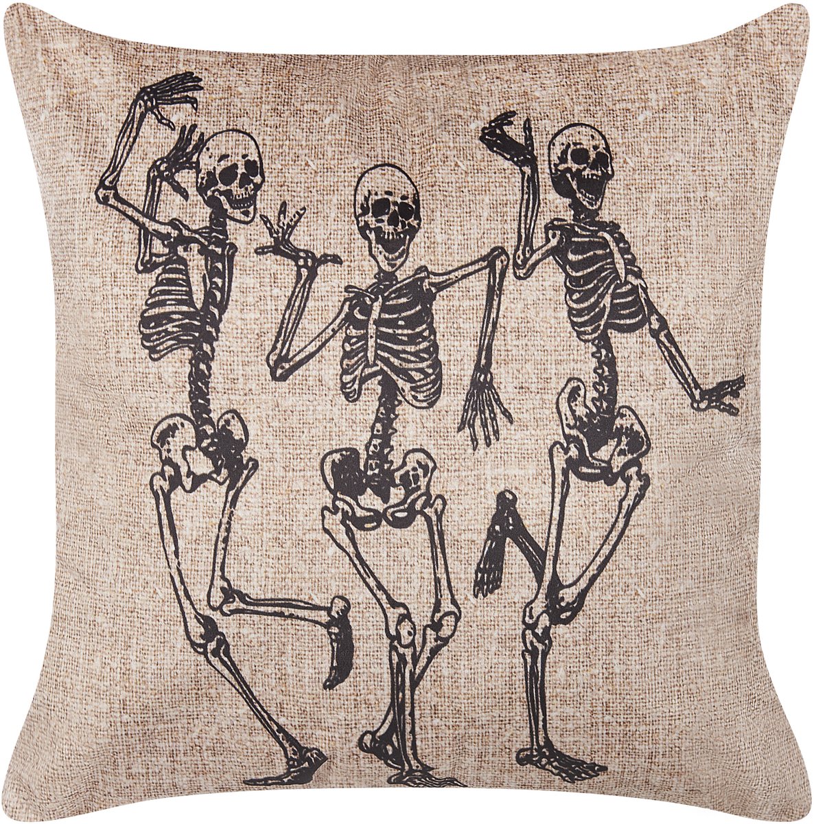 Beliani MORTESTI - Sierkussen - Lichtbeige - 45 x 45 cm - Fluweel
