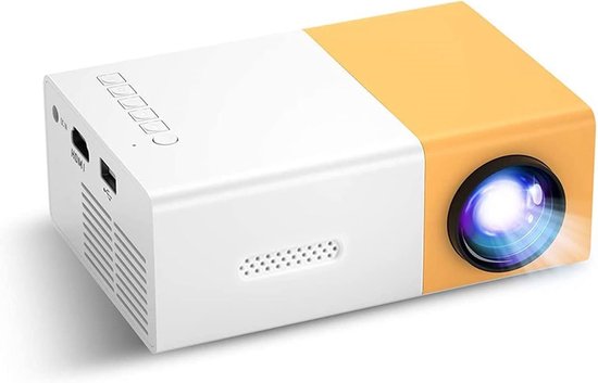 Vitdipy - Beamer - Projector - HD - Mini Projector - Smart Beamer - IOS & Android - Met Afstandsbediening - Resolutie van 320 x 240 - Geel