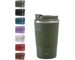 FLASKE Koffiebeker Coffee Cup Big 380ML - Moss - RVS Koffiebeker to Go van 380ML