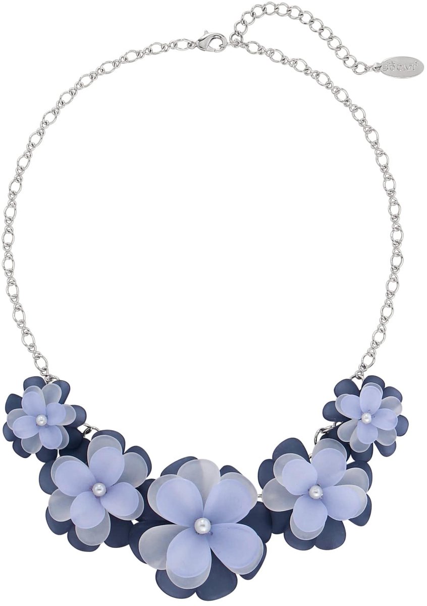 newest acrylic pendant collar flower fashion-statement choker necklace for women